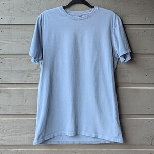 American Giant 100% Cotton Slate Blue Short Sleeve Crew Neck Tee Size Medium